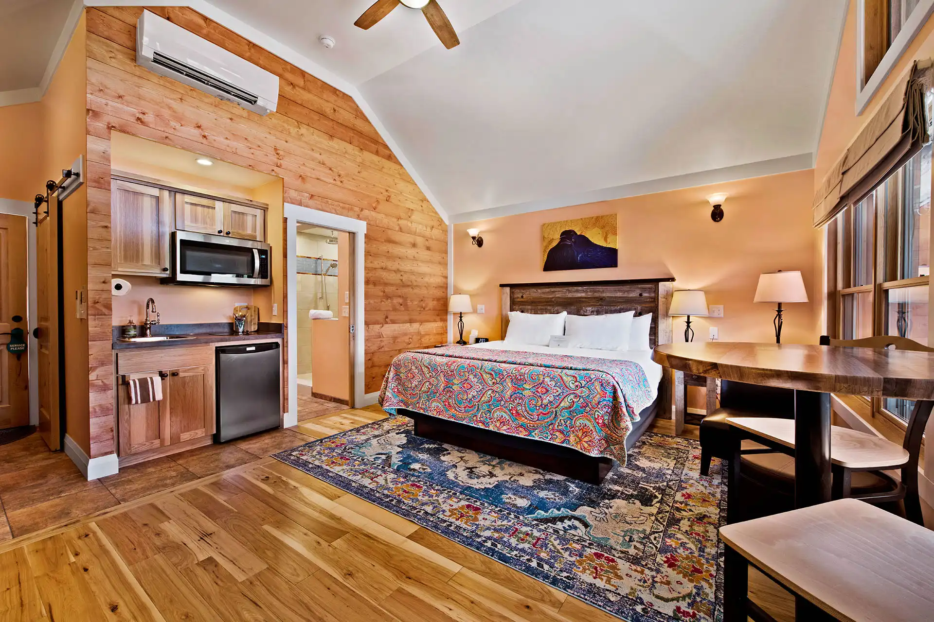 Bedroom inside Bungalow