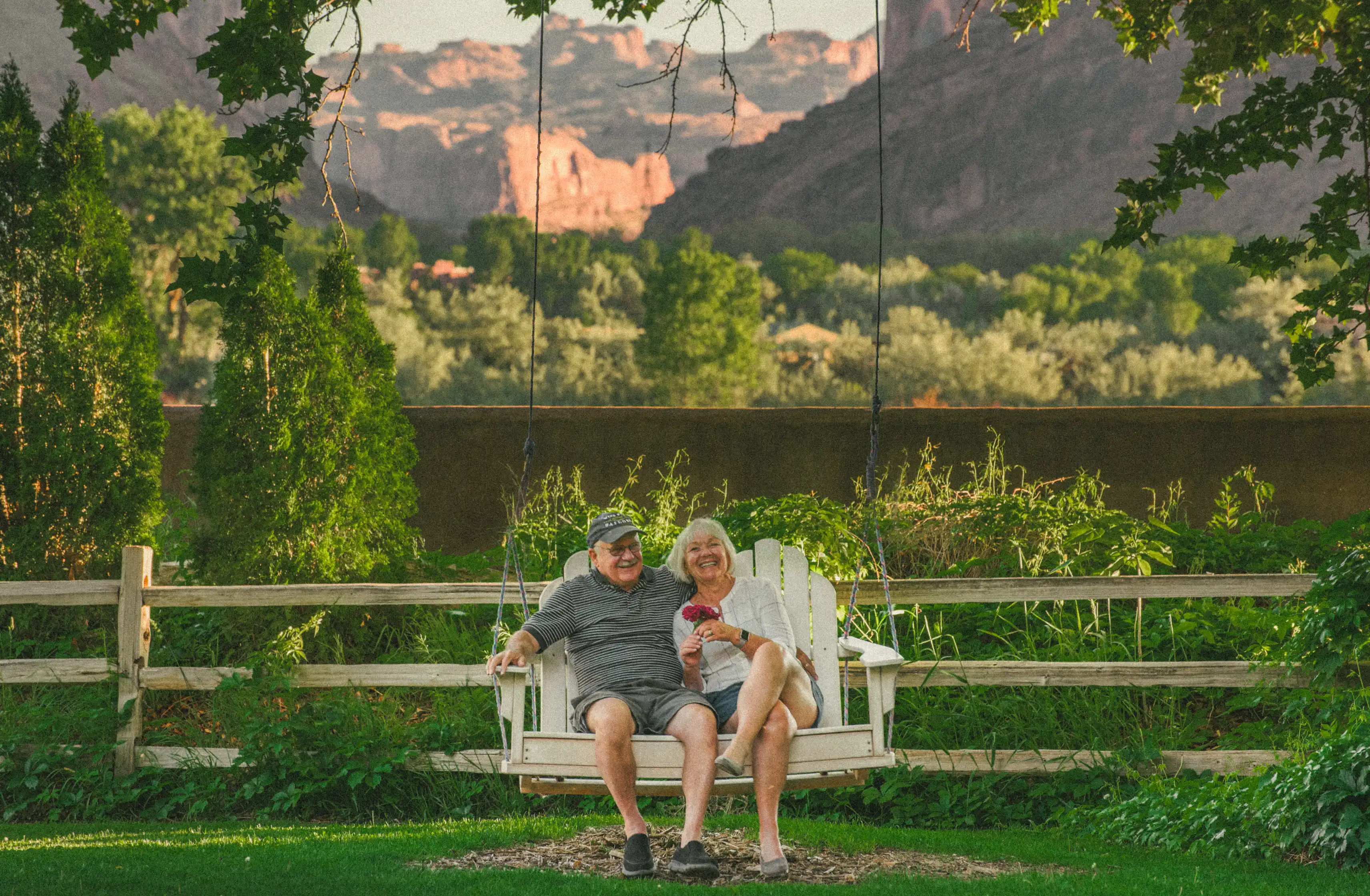 Guest Couple on Swing Set