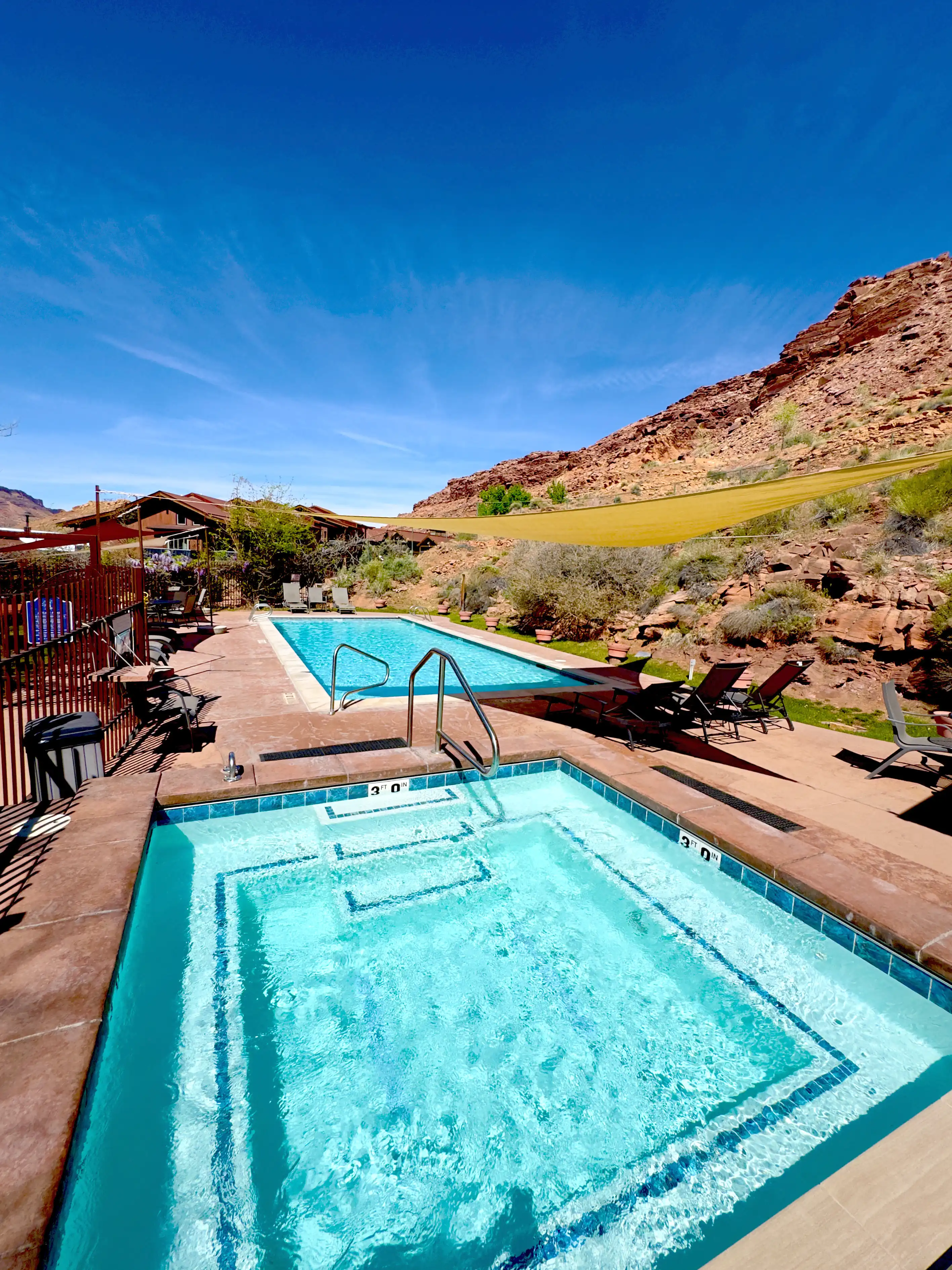 Outdoor Pool and Hot Tub