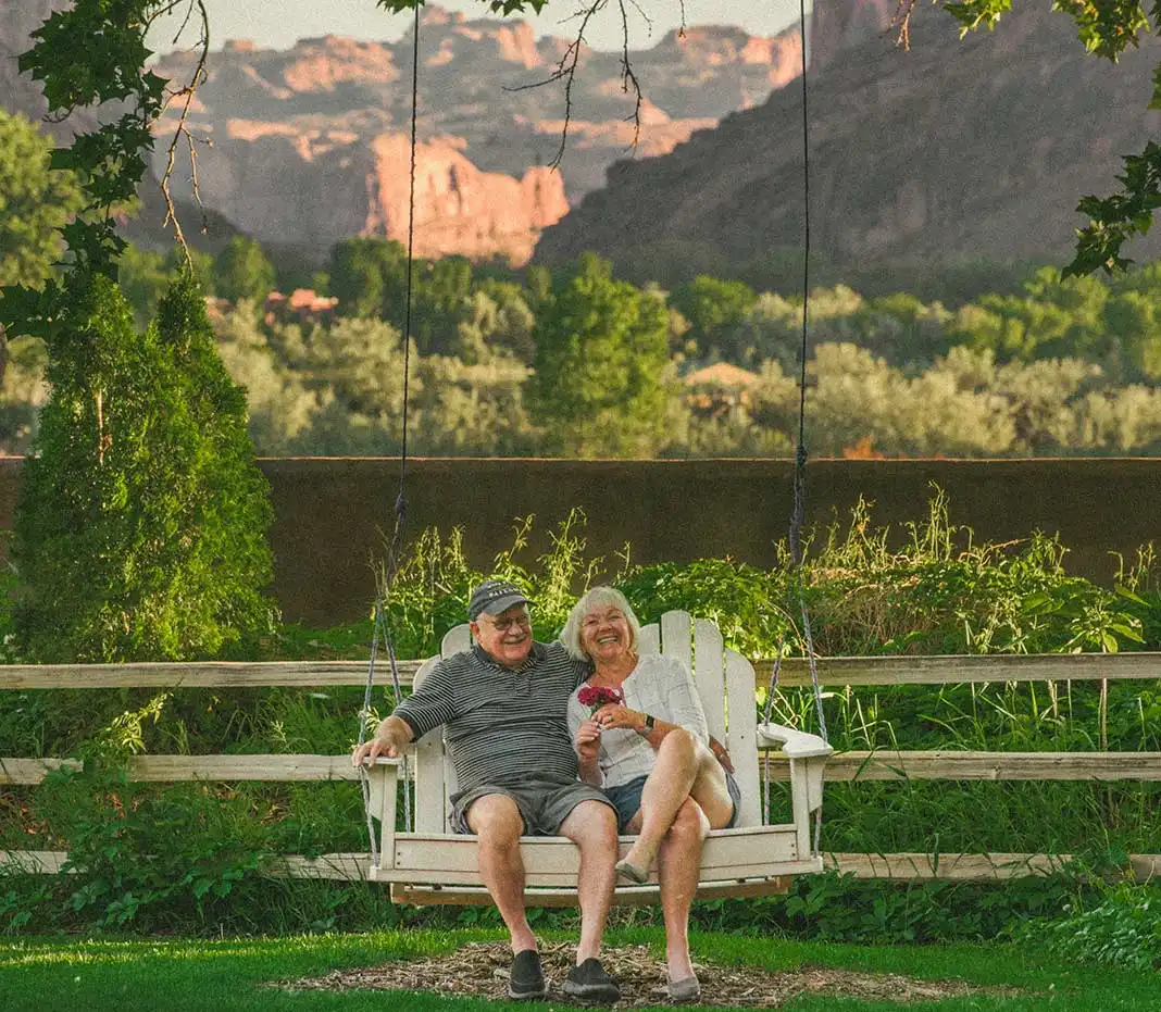 Guest Couple on Swing Set