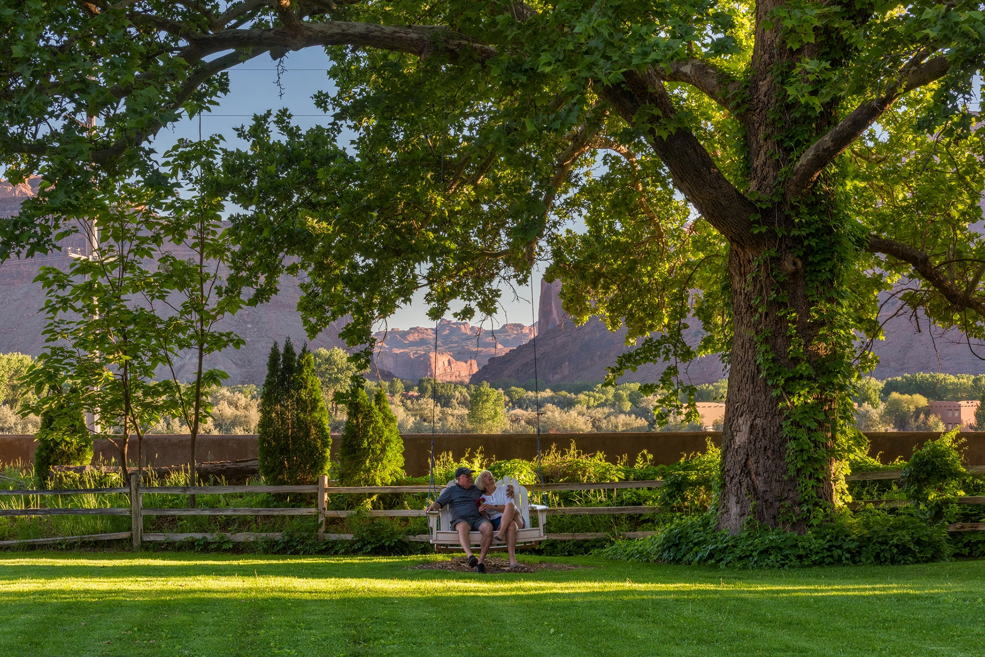 Couple on Swing